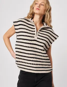John + Jenn Arrow SS Knit Pullover
