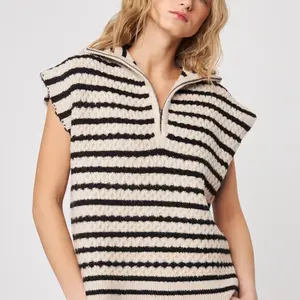 John + Jenn Arrow SS Knit Pullover