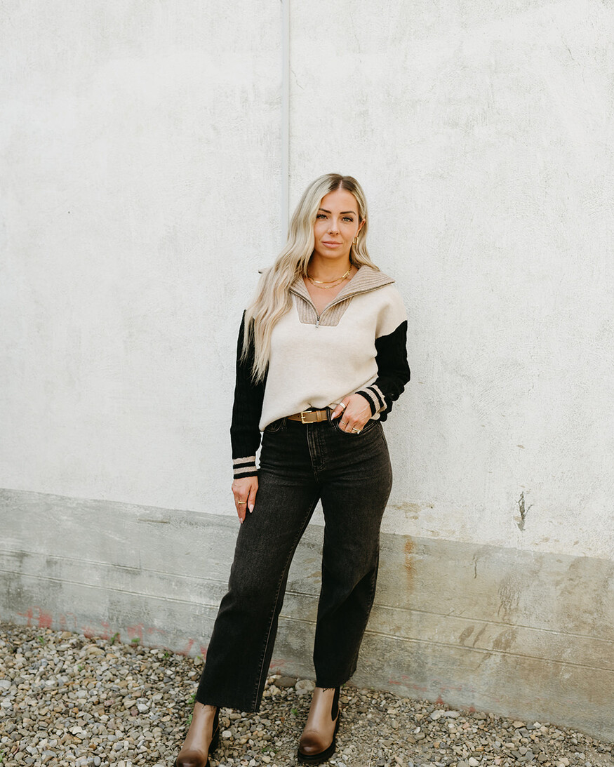 John + Jenn Gary 1/2 Zip Sweater