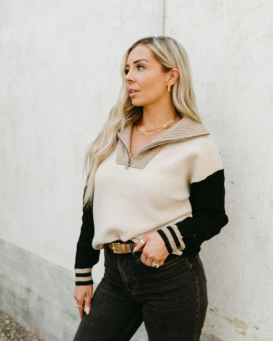 John + Jenn Gary 1/2 Zip Sweater