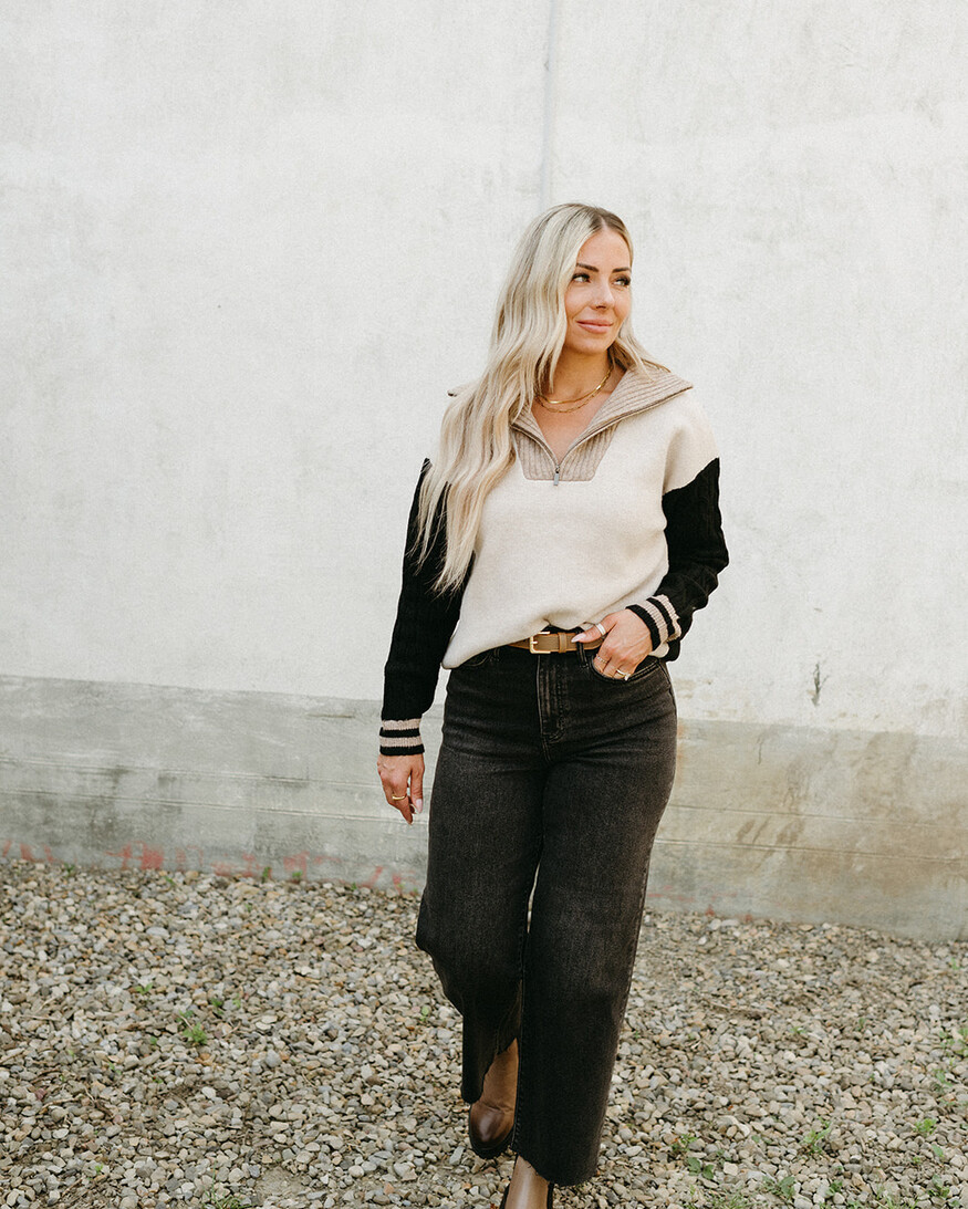 John + Jenn Gary 1/2 Zip Sweater