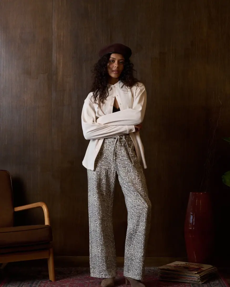 Kuwalla Shelly Leopard Wideleg