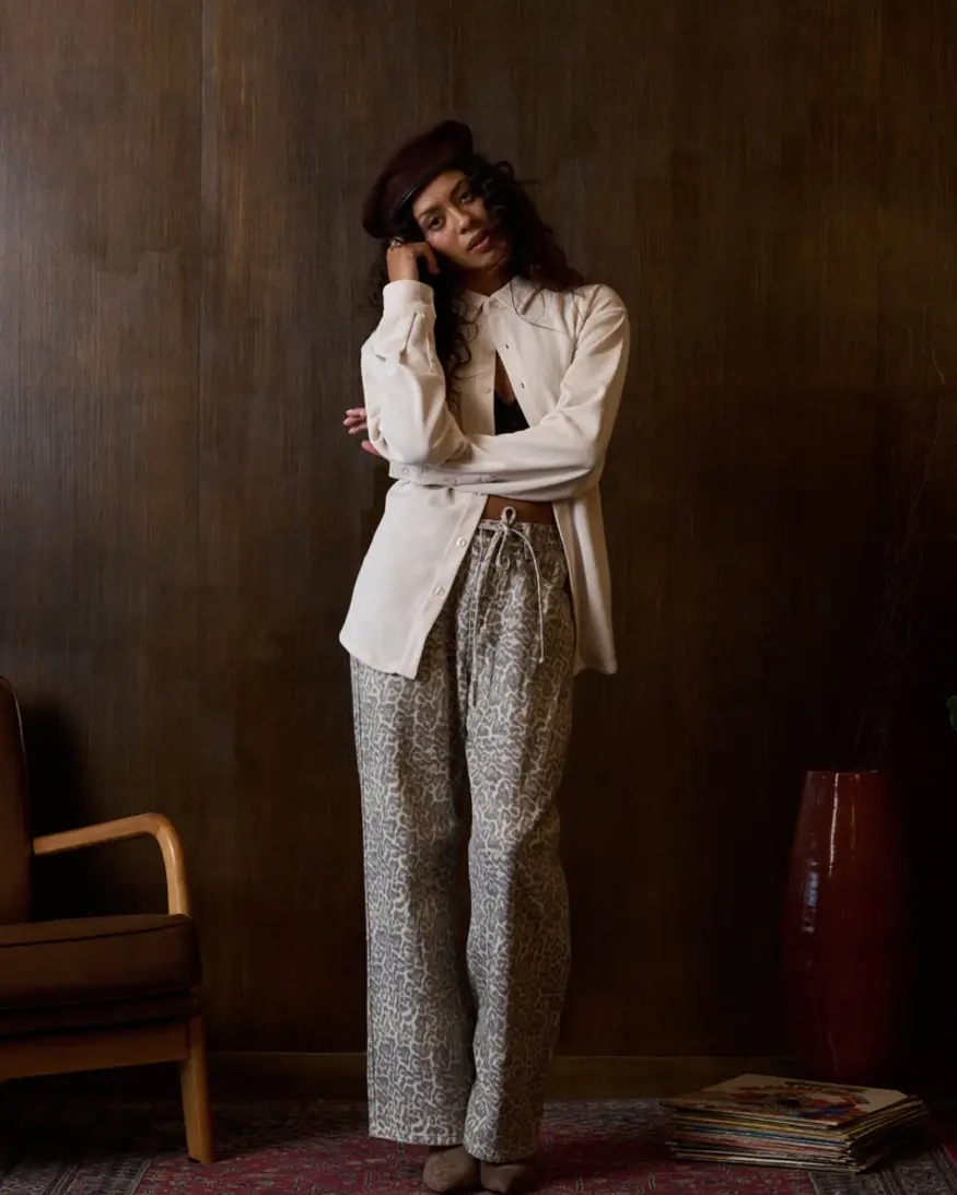 Kuwalla Shelly Leopard Wideleg