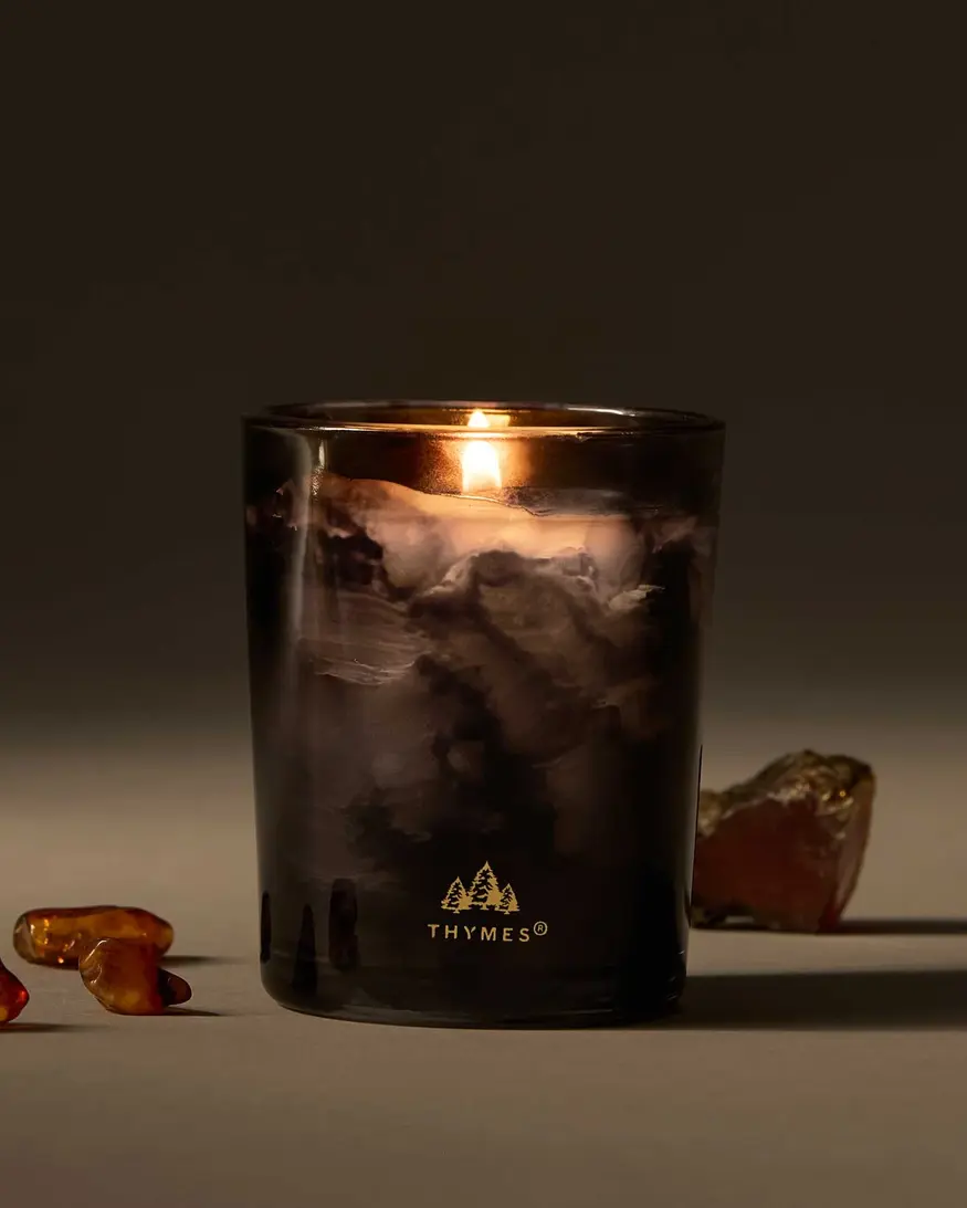 Thymes Noir Woods Box Candle 2oz