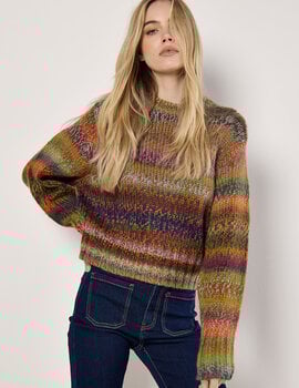 Apricot Chunky Knit Multi Color