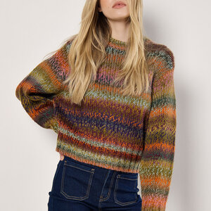 Apricot Chunky Knit Multi Color