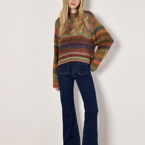 Apricot Chunky Knit Multi Color