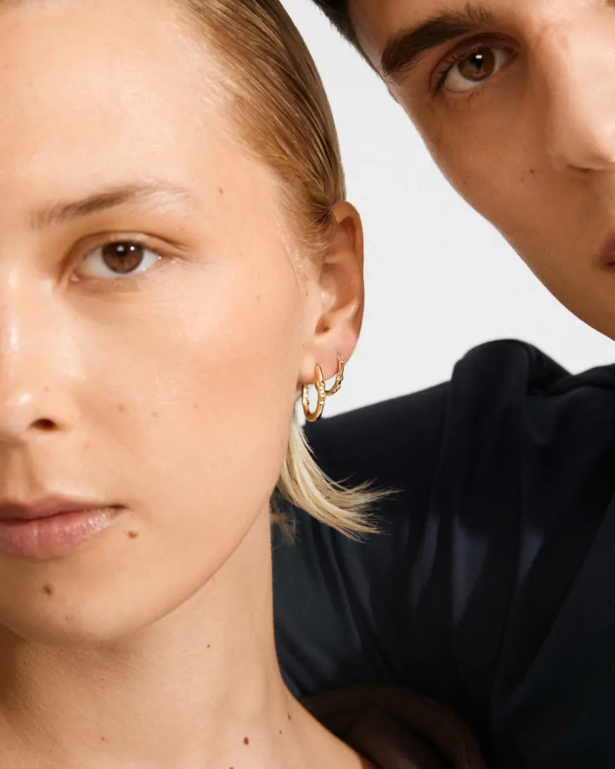Pilgrim Sense Hoops 2-1 Earrings