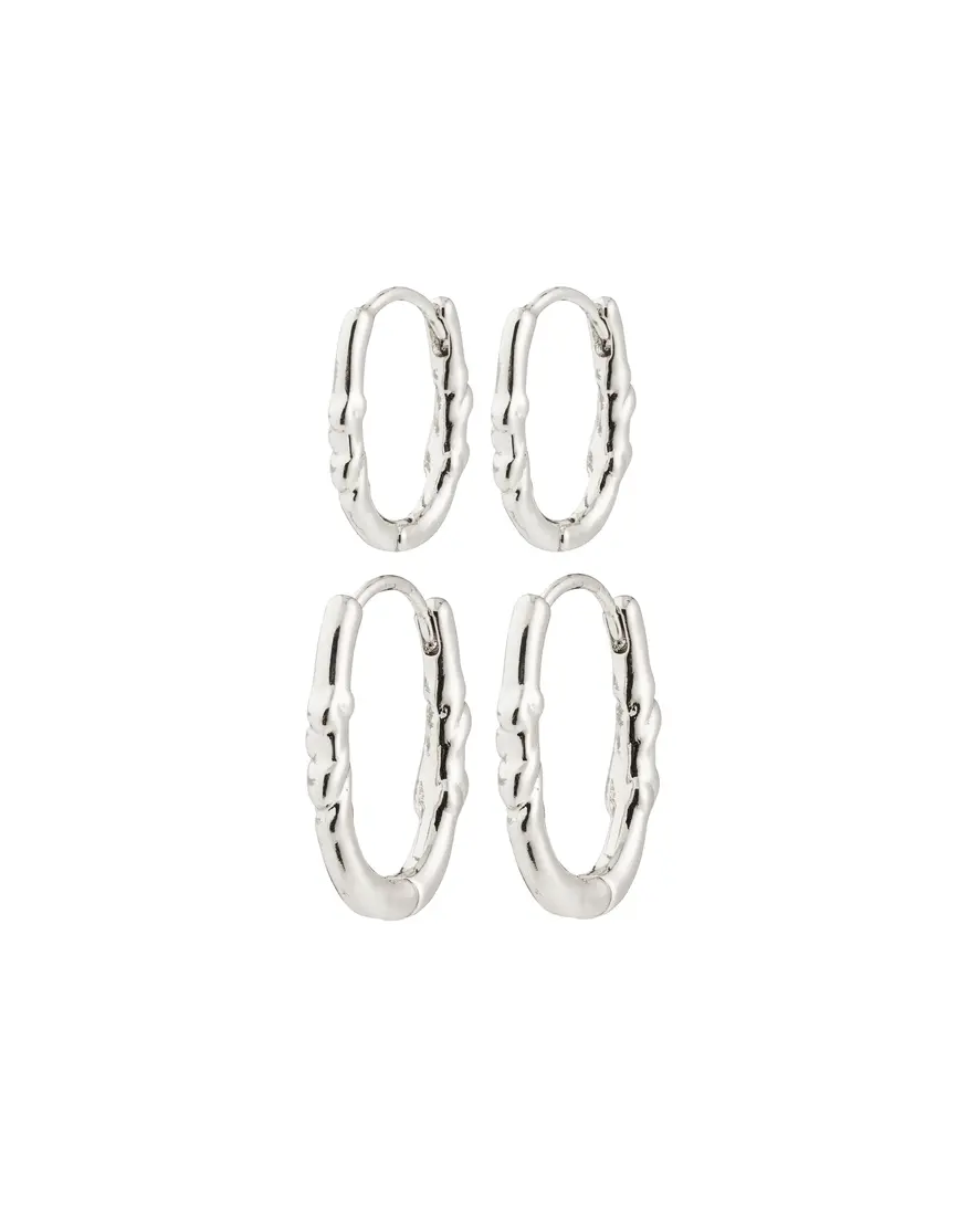 Pilgrim Sense Hoops 2-1 Earrings
