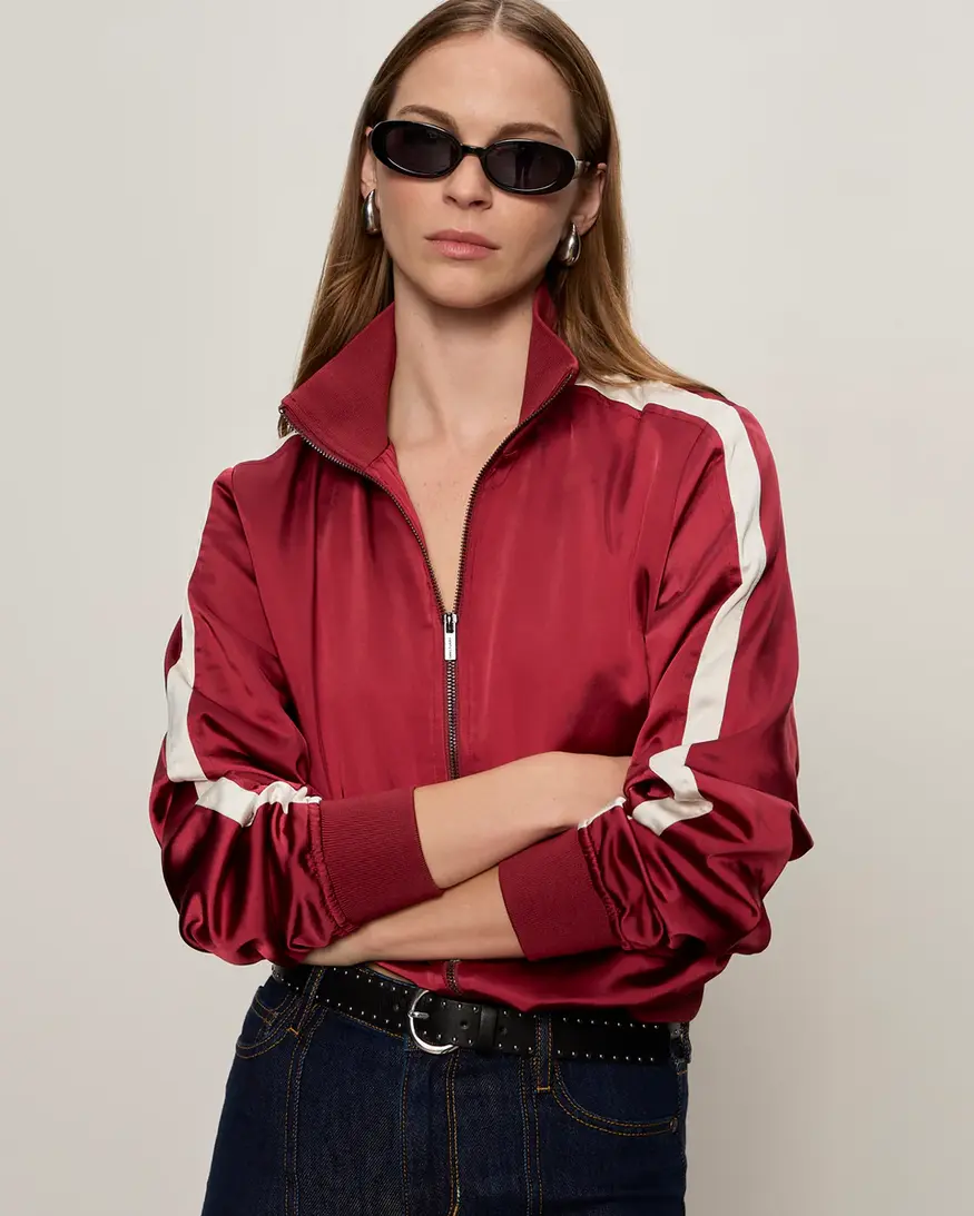Sanctuary Satin Track Jacket