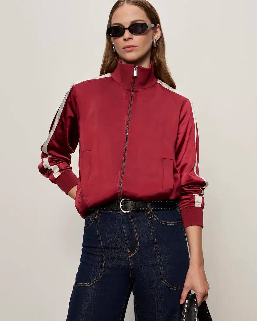 Sanctuary Satin Track Jacket