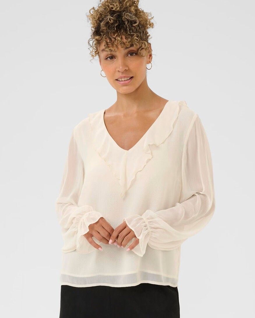 Cream Flake Blouse