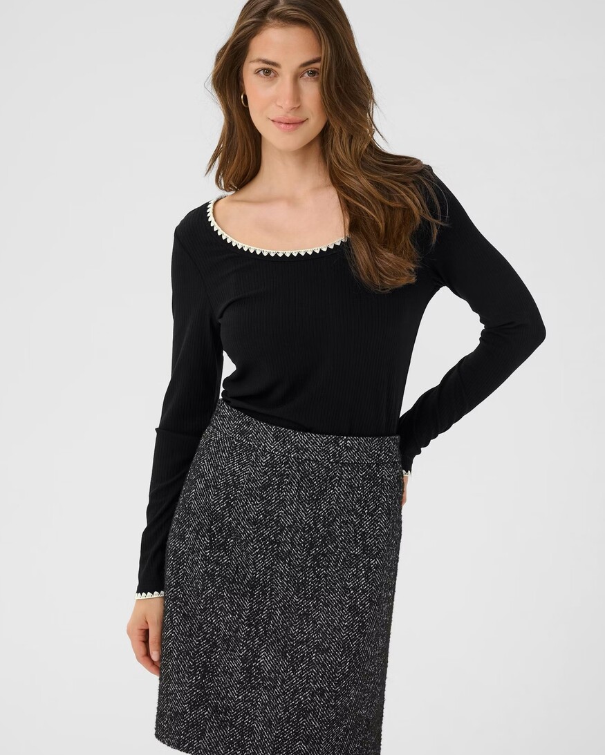 Cream Ribba LS T-Shirt