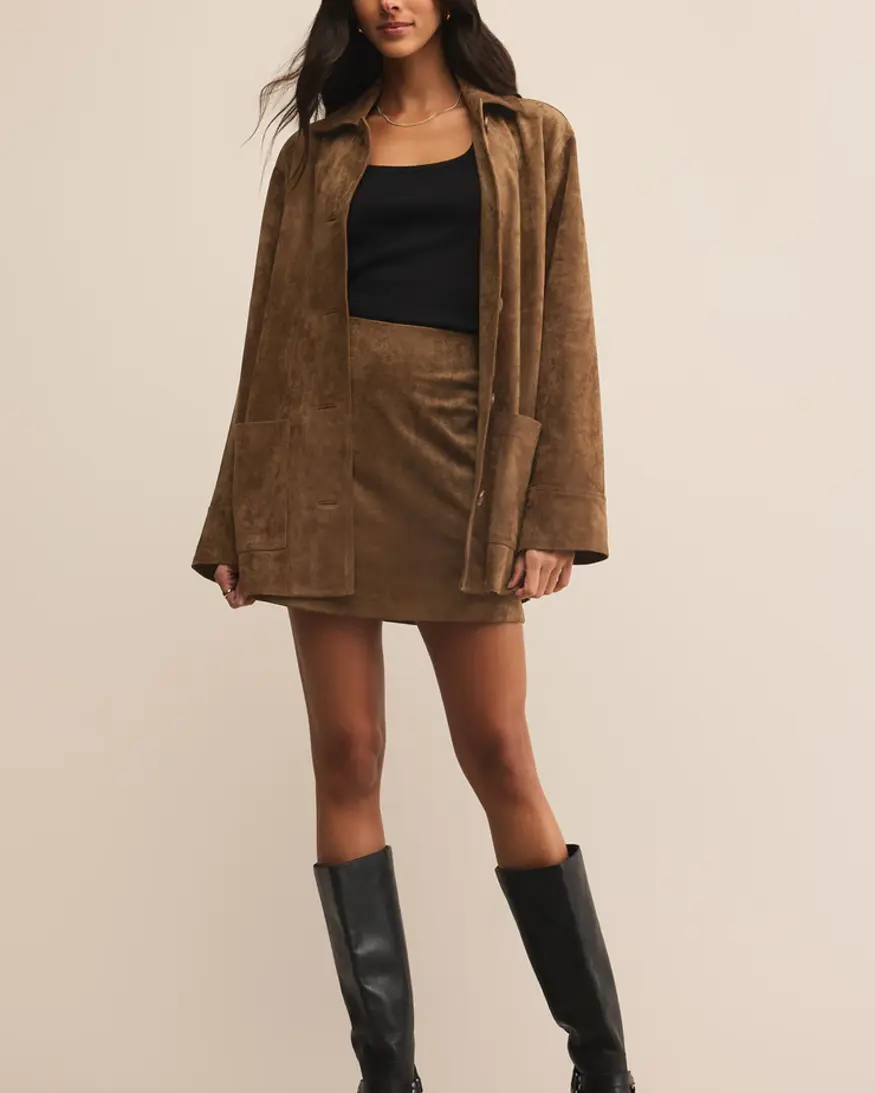 Z-Supply Ciara Suede Mini Skirt