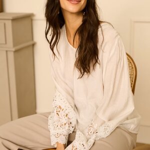 Cream Tina Blouse Cream Tina Blouse