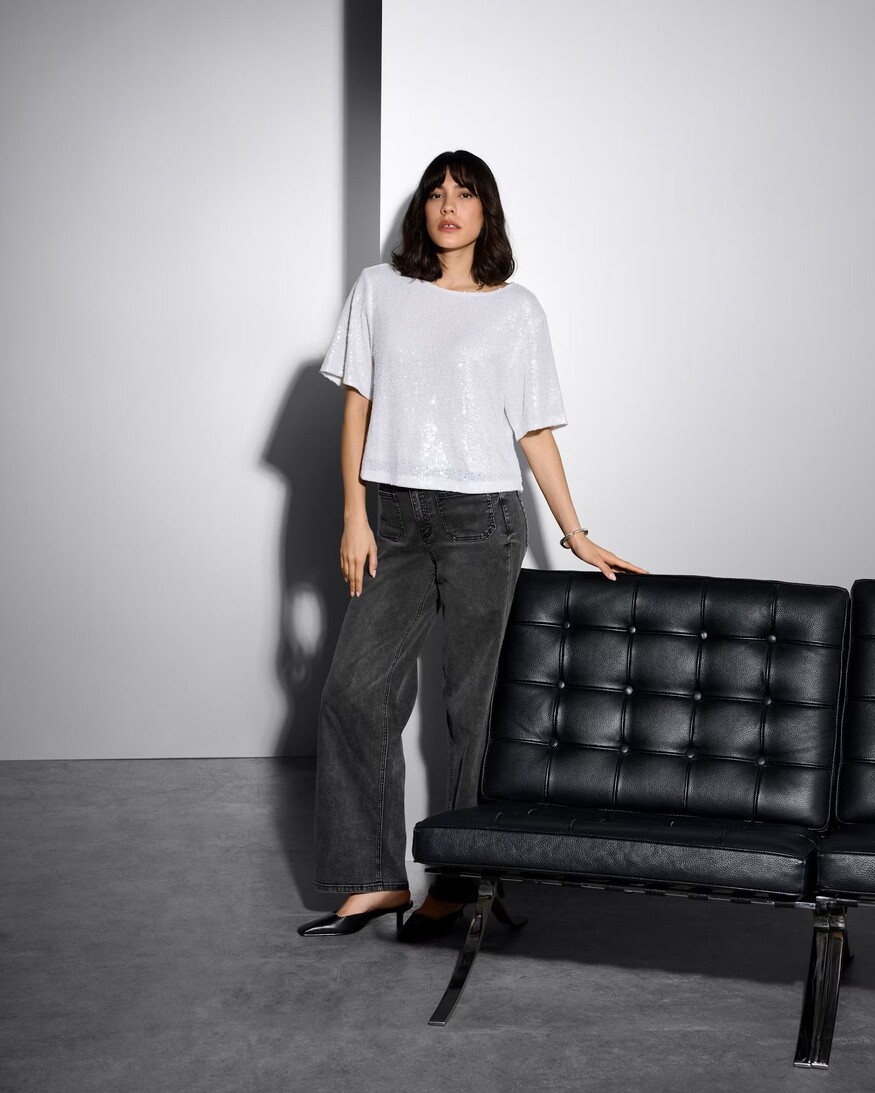 Kaffe Miranda Sequin Top