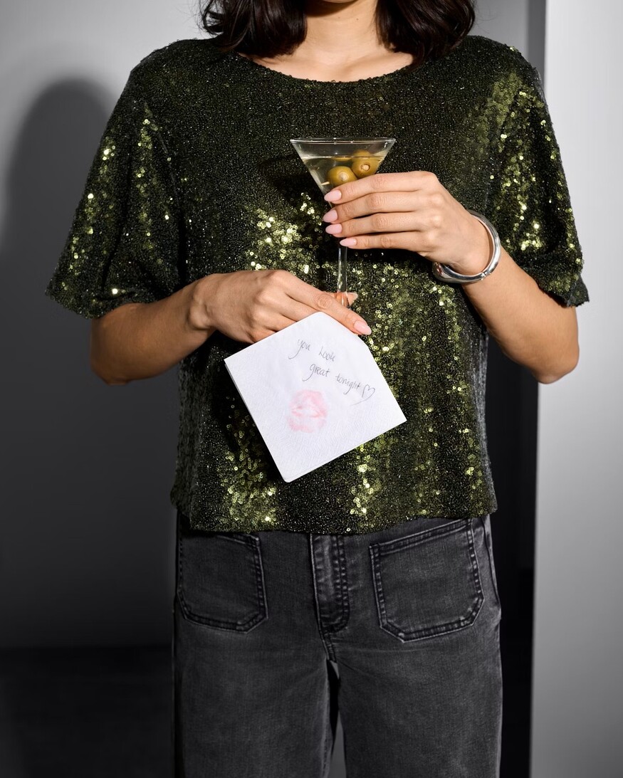 Kaffe Miranda Sequin Top