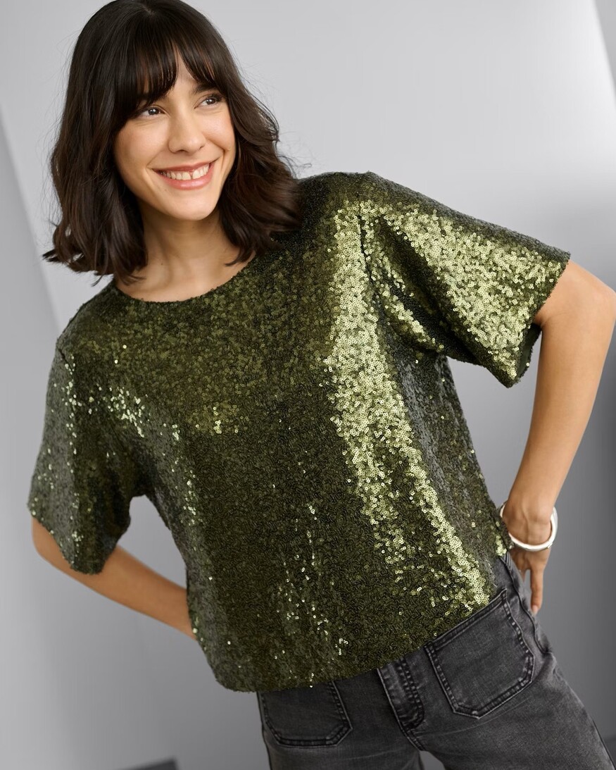 Kaffe Miranda Sequin Top