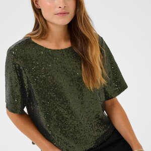 Kaffe Miranda Sequin Top