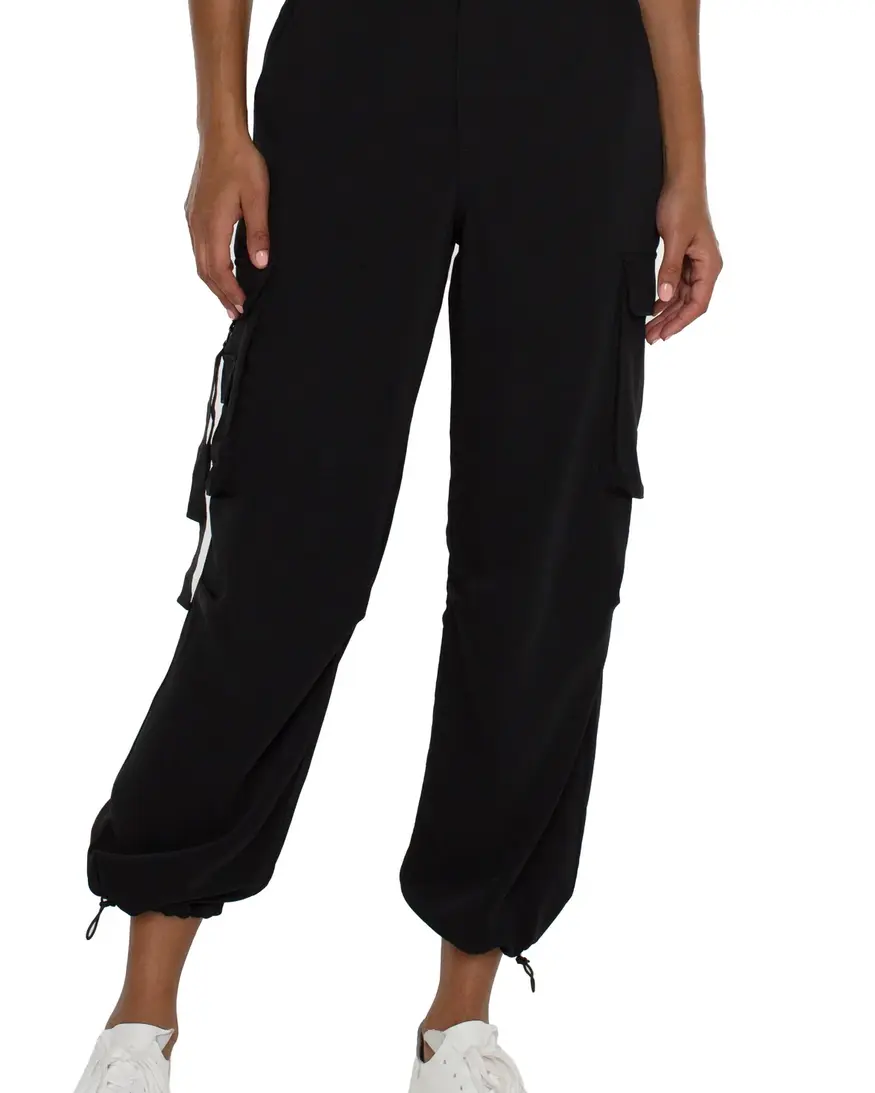 Liverpool Cinch Hem Parachute Pant