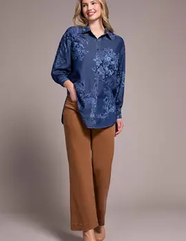 Tribal Sonia Chambray Top