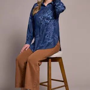 Tribal Sonia Chambray Top