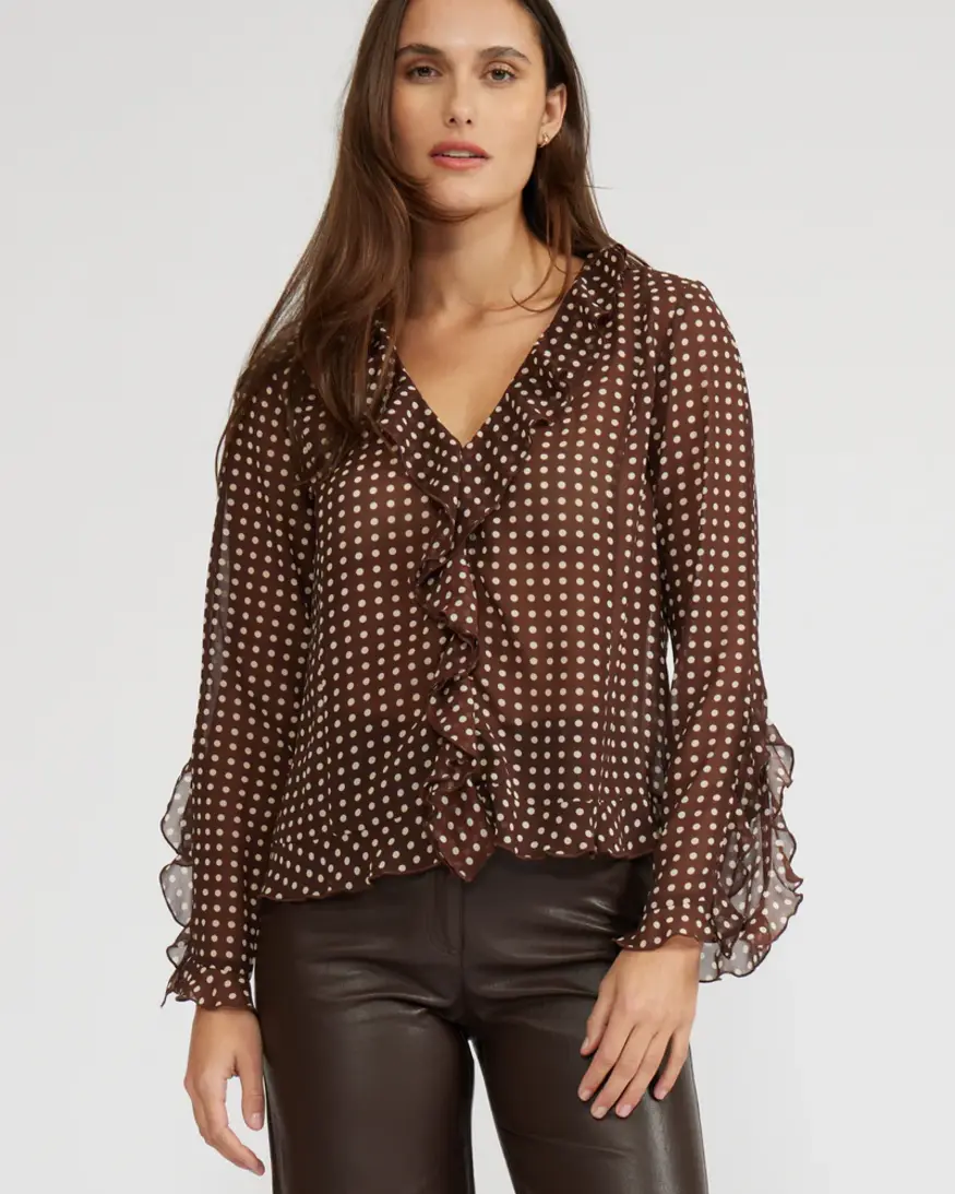 Lucy Paris Liza Ruffle Top