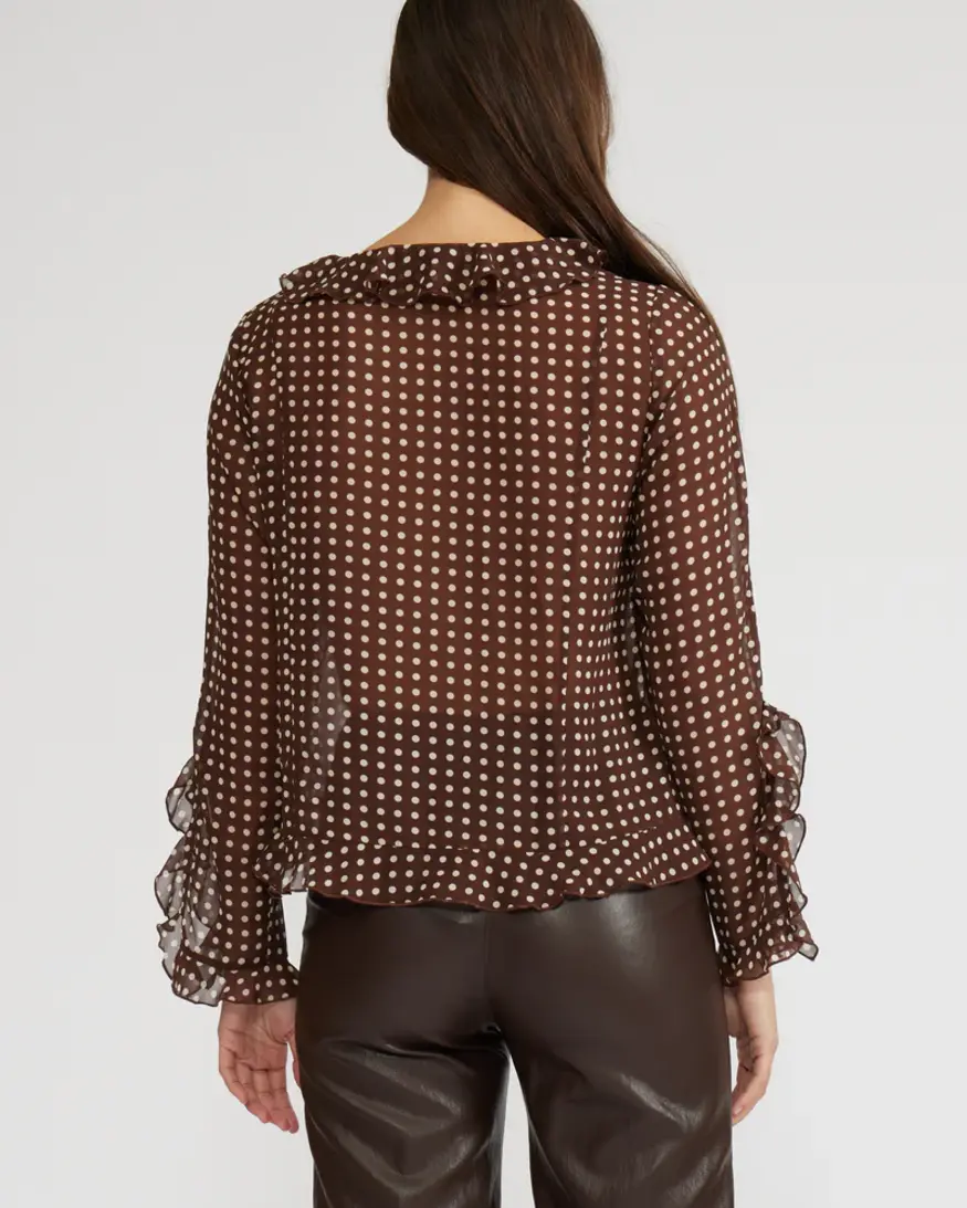 Lucy Paris Liza Ruffle Top