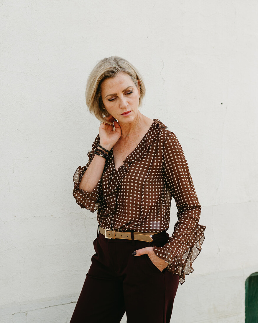 Lucy Paris Liza Ruffle Top