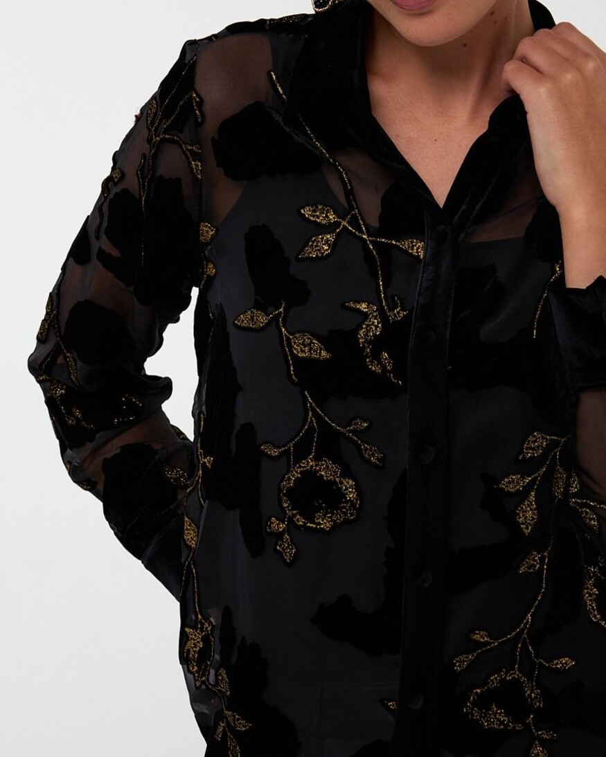 Esqualo Wioleta Burnout Blouse