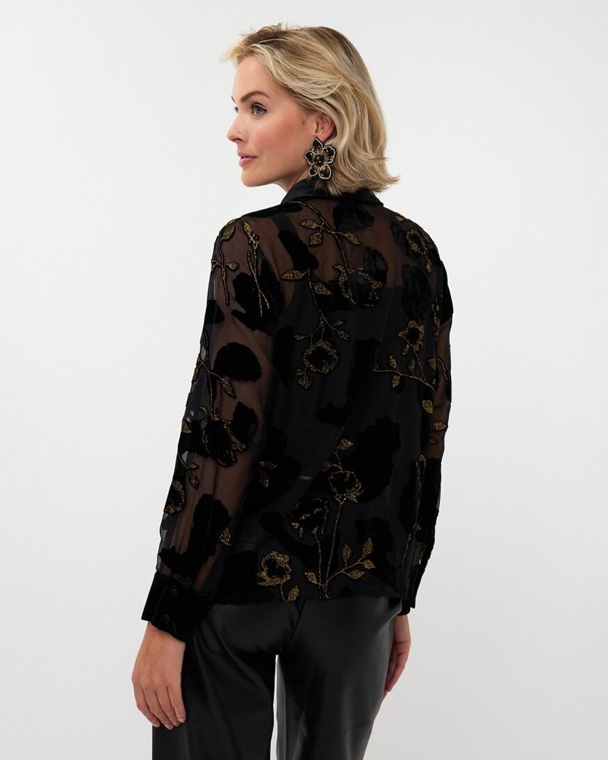 Esqualo Wioleta Burnout Blouse