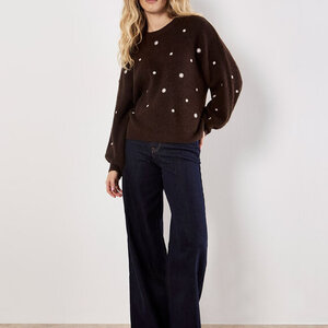 Apricot Daisy Embroidered Jumper Apricot Daisy Embroidered Jumper