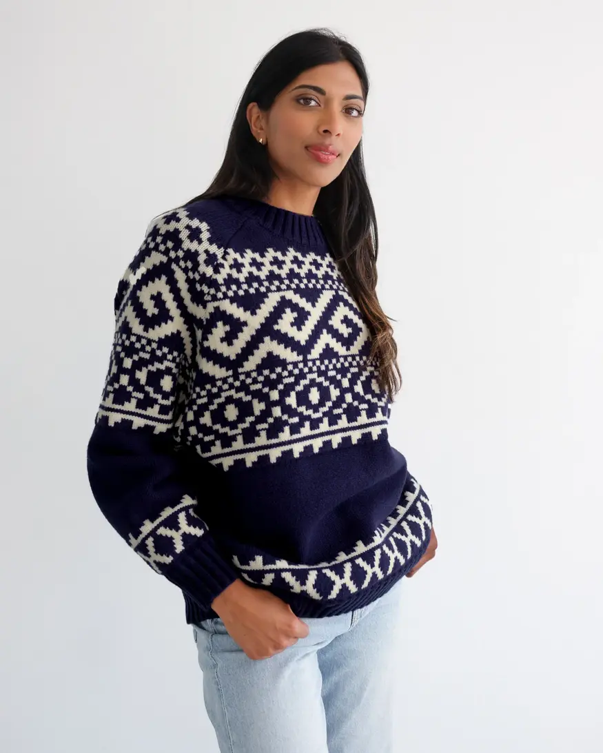 Brunette The Label Fair Isle Sweater