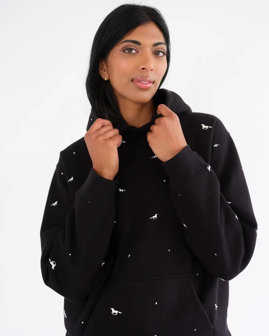 Brunette The Label All Over Horse Hoodie