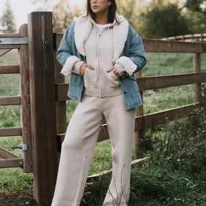 Brunette The Label Full Zip Knit Sweater