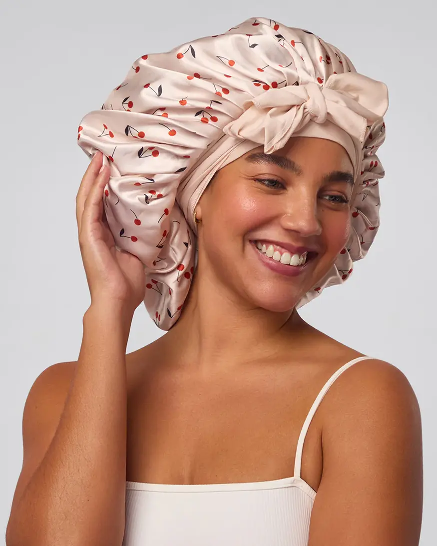 Adjustable Oversized Satin Bonnet