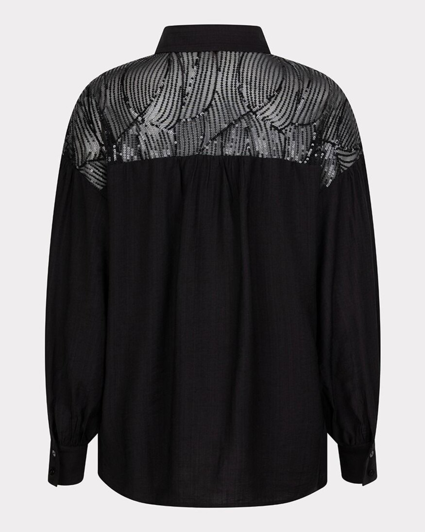 Esqualo Woodlyn Sequin Yoke Blouse