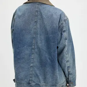 Free People Sweet Talk Denim Barn Coat