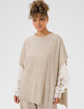 Cream Manuella Poncho