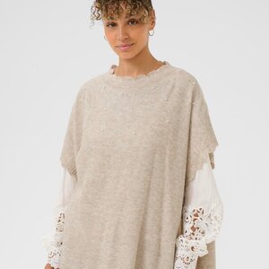 Cream Manuella Poncho