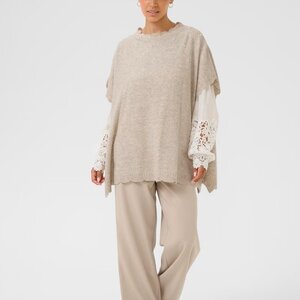 Cream Manuella Poncho