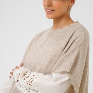 Cream Manuella Poncho