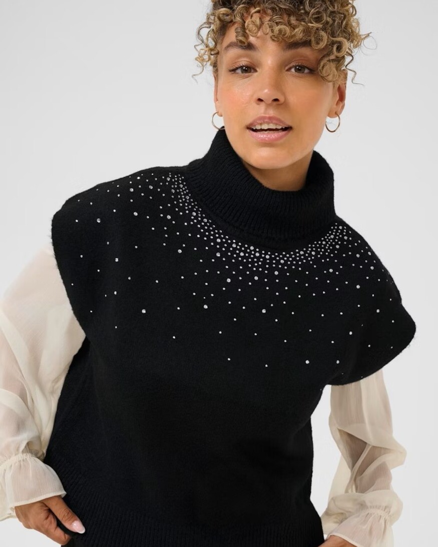 Cream Gift Knit Slipover