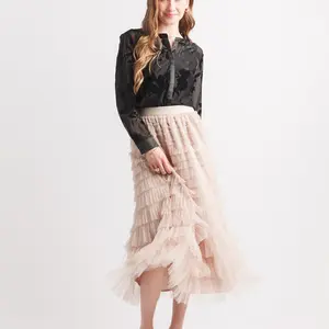 Papillon Lidie Burnout Mesh Top Papillon Lidie Burnout Mesh Top