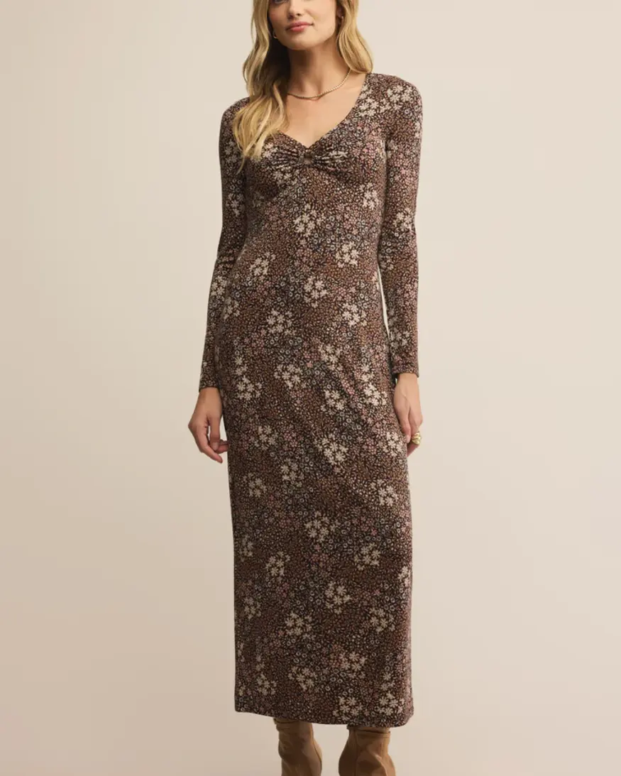 Z-Supply Exhale Sable Floral Midi