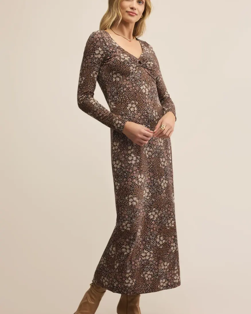 Z-Supply Exhale Sable Floral Midi