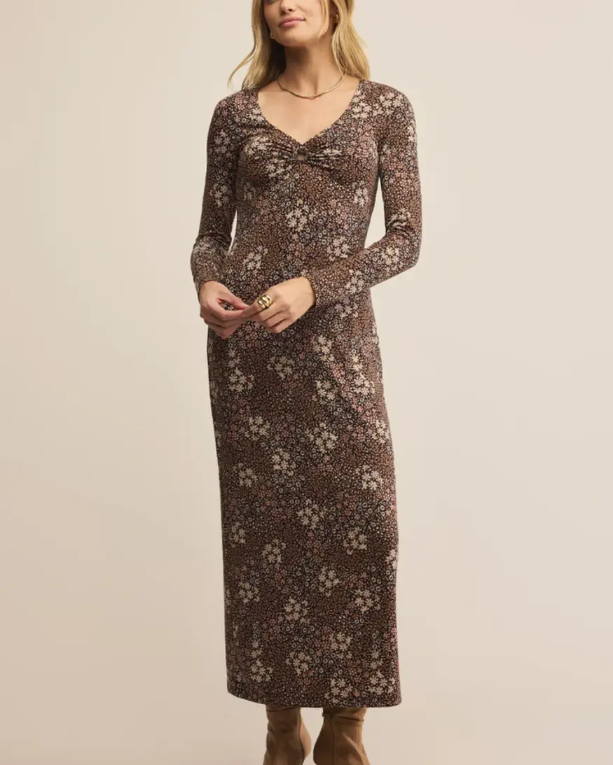 Z-Supply Exhale Sable Floral Midi