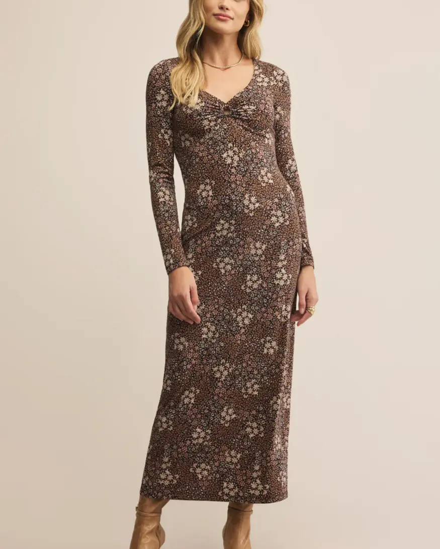 Z-Supply Exhale Sable Floral Midi