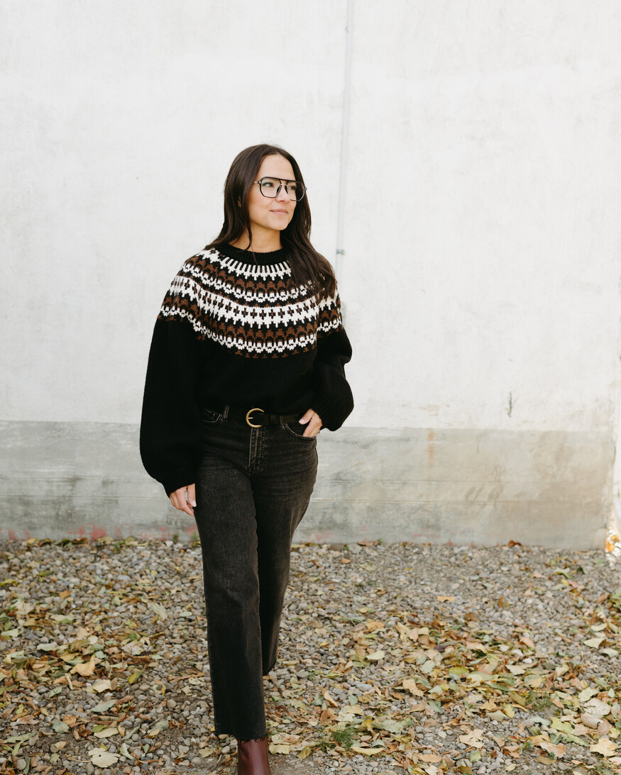 Brunette The Label New Fair Isle Sweater