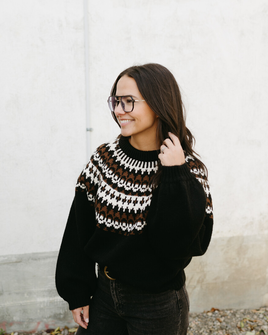 Brunette The Label New Fair Isle Sweater